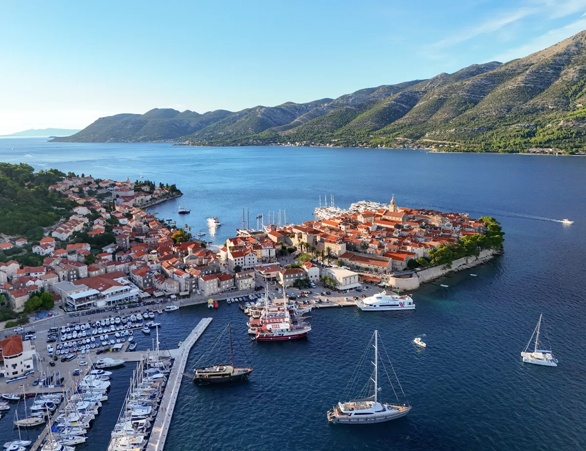 Altstadt von Korčula am Meer